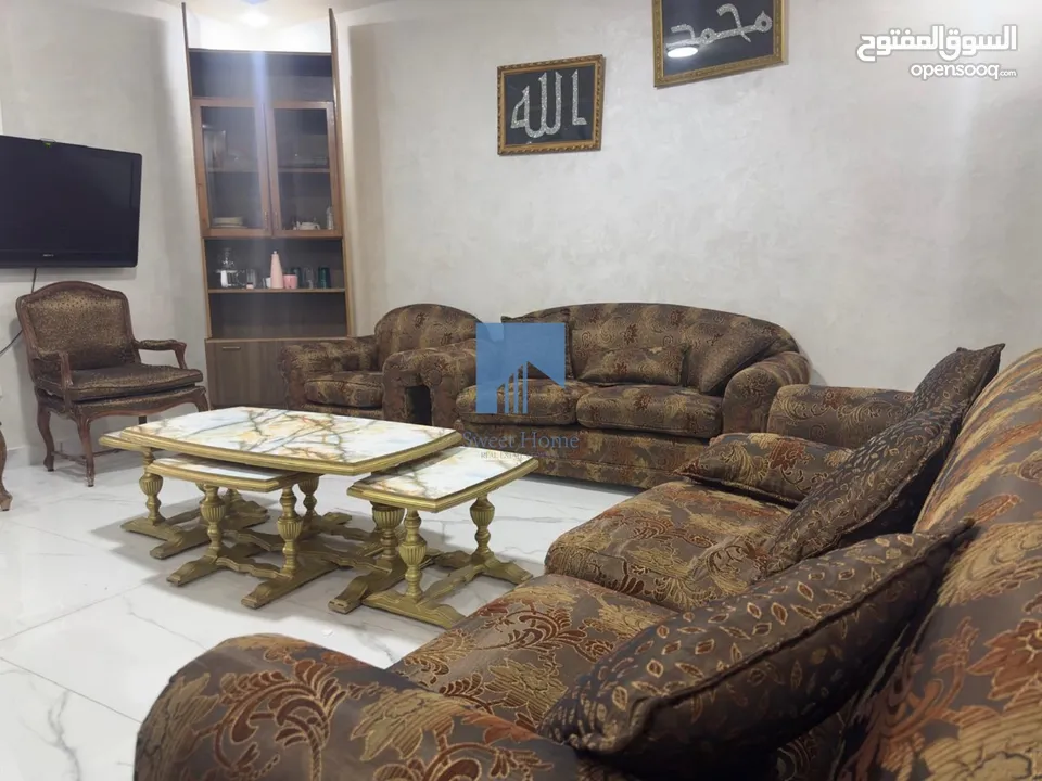 شقة مفروشة مميزة للبيع في تلاع العلي  - خلف أسواق السلطان طابق ثاني 81م تشطيب سوبر ديلوكس