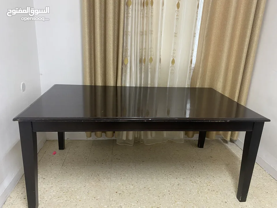 طاولة سفرة خشن اصلي ثقيل