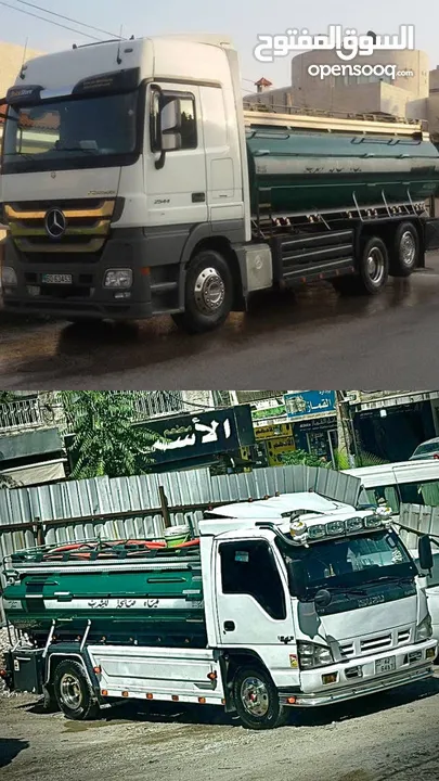 ‏تنك  مياه صالحة للشرب في عمان و ضواحيها  من متر إلى 24 متر وأكثر