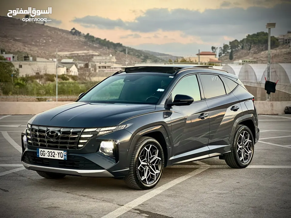 هونداي توسان N-Line /2022 فل الفل فتحة سقف بانوراما  2x4 ///240Hp   ( Haybrid) 1600cc