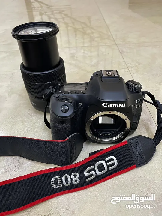 كاميرا Canon 80 D مع جيمبل dji rs4 و جميع الملحقات