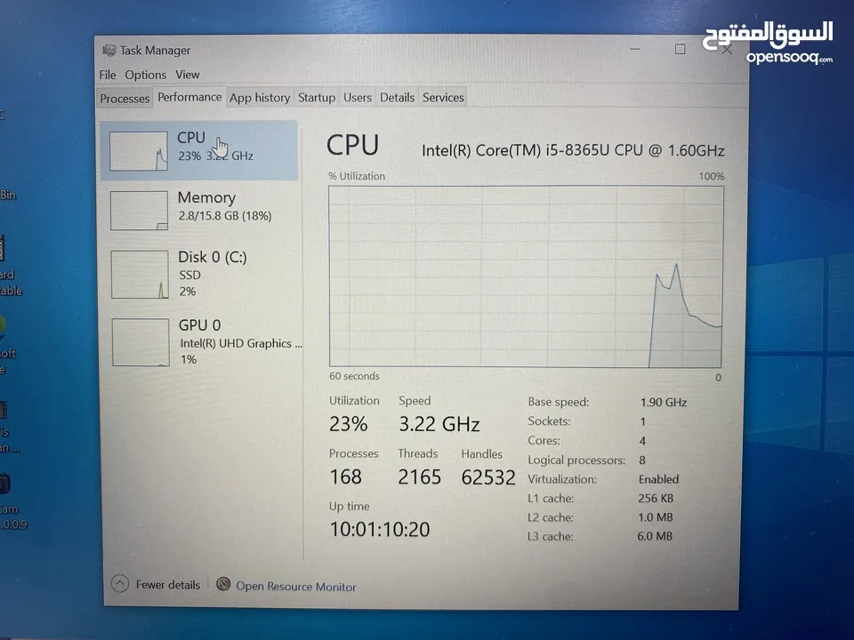 HP ELITEBOOK i5 8th gen "3 month's warranty"