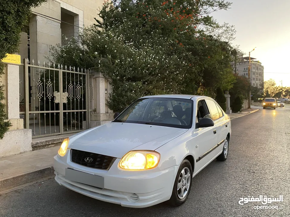 هونداي اكسنت 2006 بوضعيه اوتماتك  ممتازة جداً ترخيص وتأمين جديد الله يبارك لصاحب النصيب