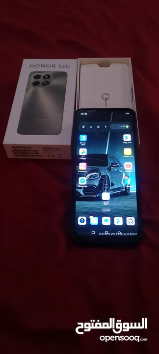 ( استعمال اسبوعين فقط )      HONOR  x6p      سبب البيع بحاجه لمصاري  +  على البيعه سماعات بلوث فخمات