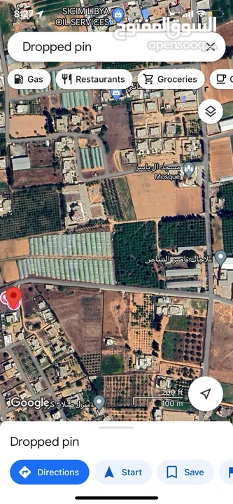 ارض للبيع جنزور طريق مصنع الشامية