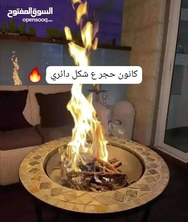 كانون الفحم الحجري على شكل مدور وشكل مربع