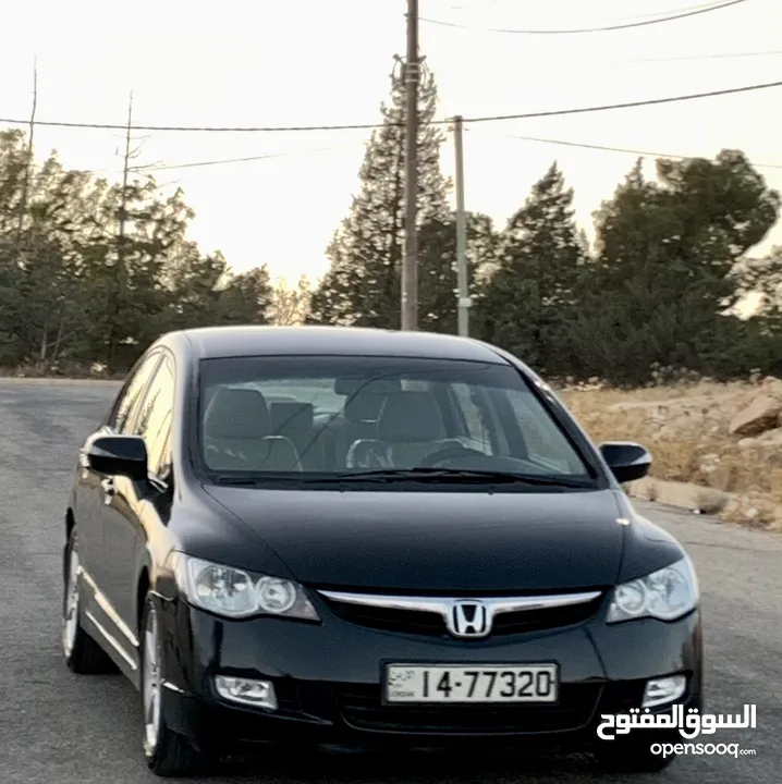 هوندا سيفيك 2008 فحص كامل صنف EXI لون اسود ملوكي بحالة الوكالة
