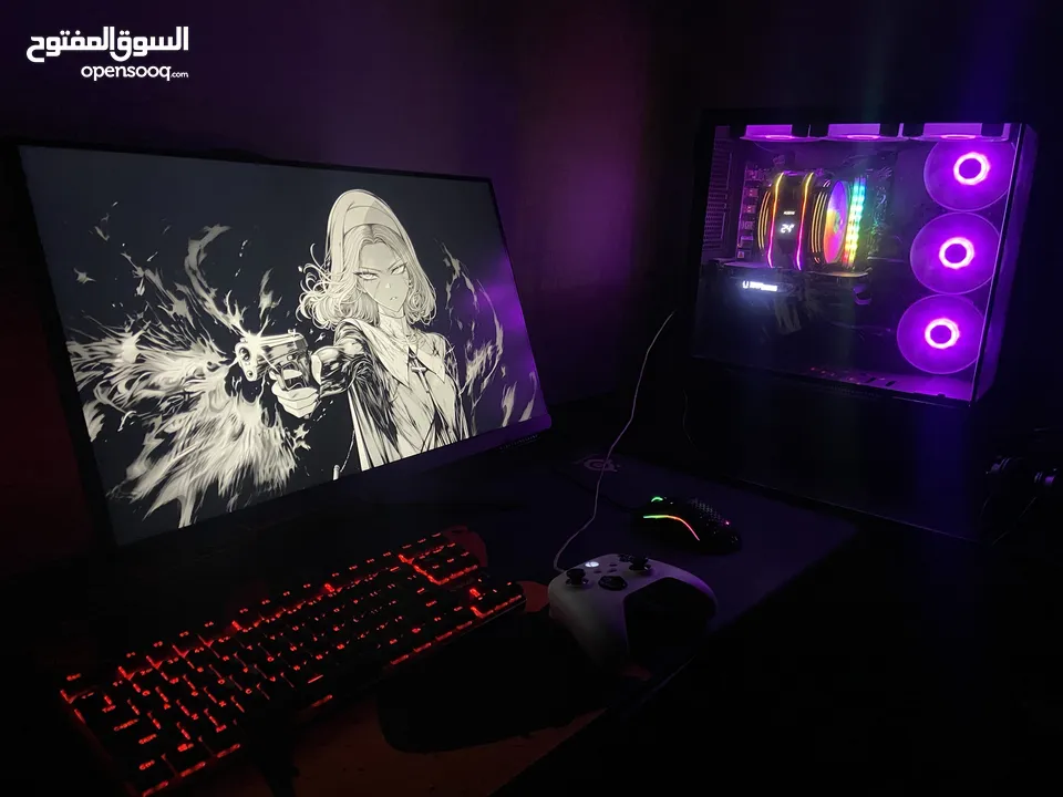 سعر مليون وبي مجال استعمال 6 اشهر بعدة بالضمان Pc gaming  مواصفات في الصورة