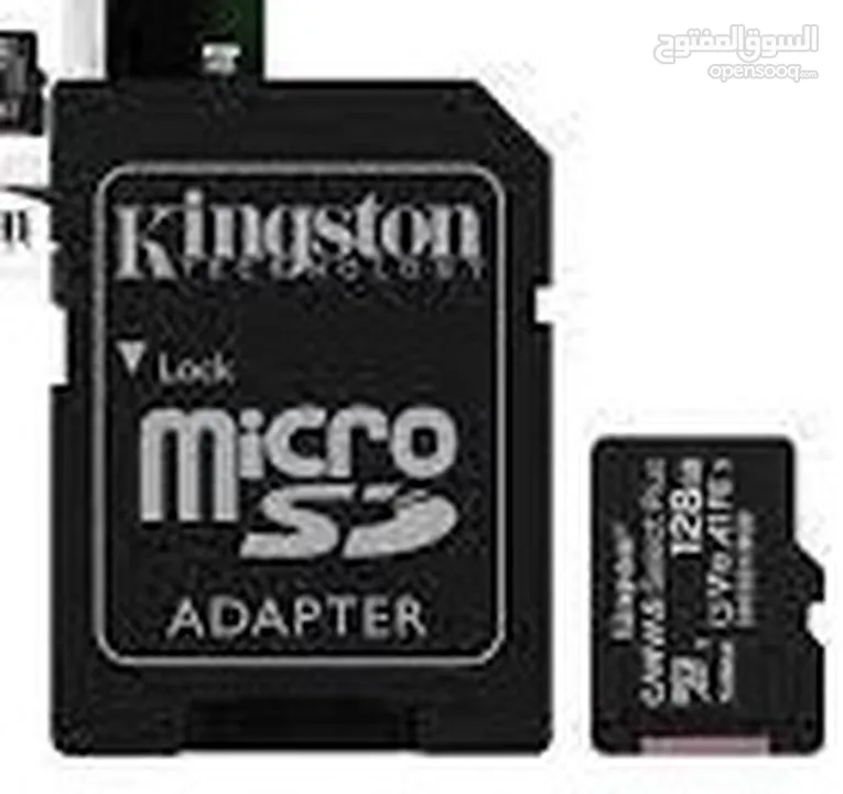 KINGSTON SDCARD MICRO 128 GB ميموري كارد كنجستون 128 جيجا