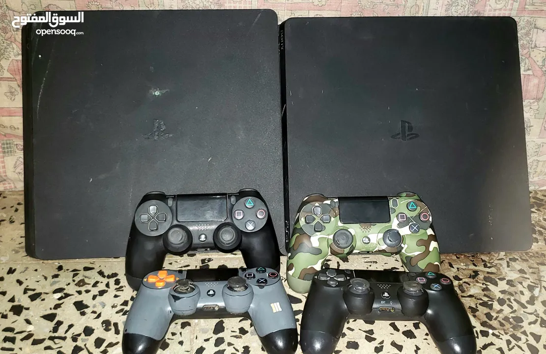 2 اجهزة بلاستيشن فور PS4 مهكر وكاله