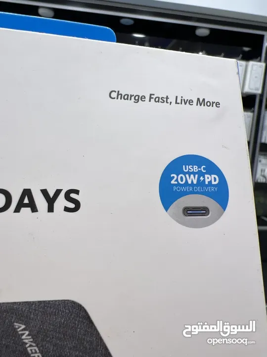 PowerBank Anker 20000mAh type-c out put باور بانك انكر الاصلي 20000 مل امبير  مخرج Type-C شحن سريع