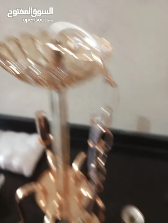 ثريا خماسي جديدة بالغلاف كريستال لون ذهبي ...............