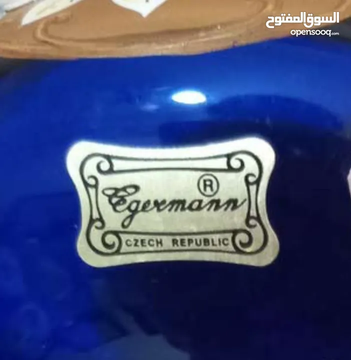Crystal Egermann كريستال تشيكي ماركة   مزينة بطبقة سميكة من ماء الذهب Egermann