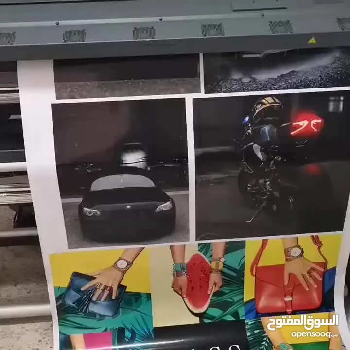 HP LATEX DESIGNJET L26500 ماكنة طباعة لتكس اوت دور  بحالة ممتازة  للبيع  معاها اغراضها ورولاتها ع