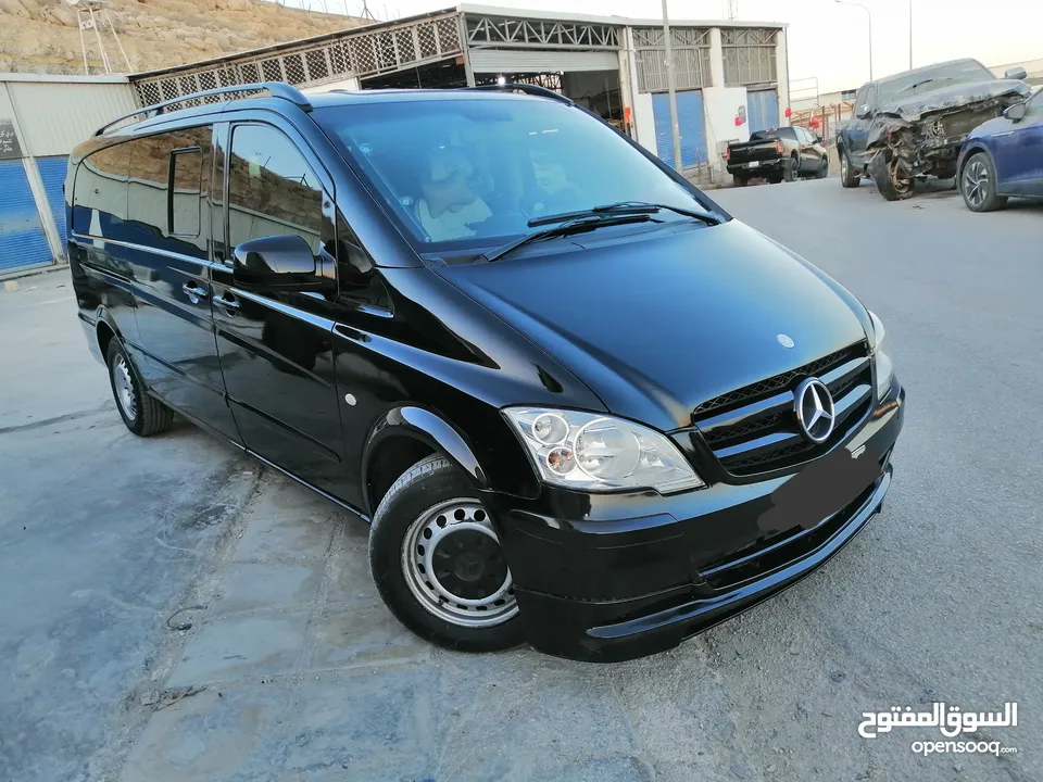 باص مرسيدس فيتو 2013 ديزل مواصفات فيانو شصي طويل مميز وسعر لقطه