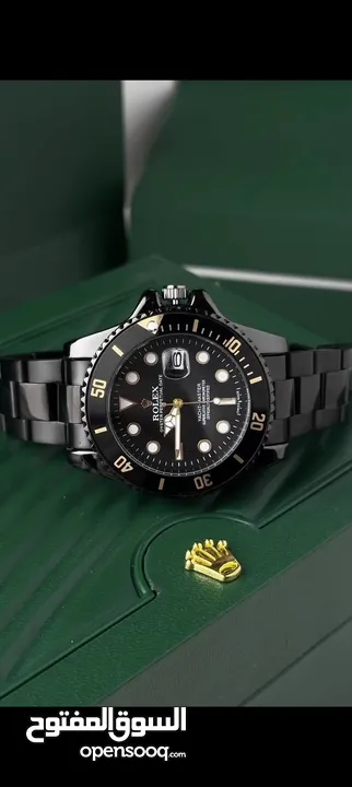 ساعات Rolex ستيل + جلد مع بكج رولكس لساعة وبطاقة كفالة لمدة سنة كاملة من تاريخ الاستلام  تواصل واتس
