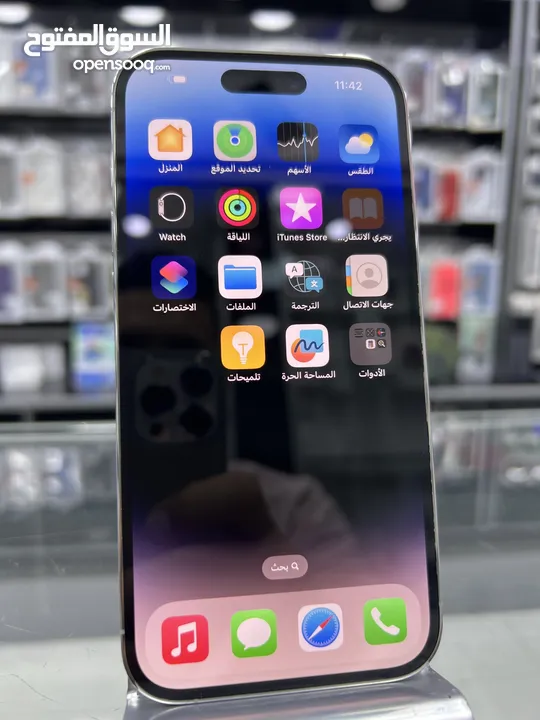 Used iPhone 14 Pro 1 TB  مستعمل بحالة الوكالة مش مفتوح او مصلح وارد امريكا غير مشفر كفالة محل 30 يوم