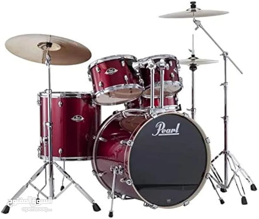 Drums PEARL بحالة الوكالة مع نحاسات Zildjian