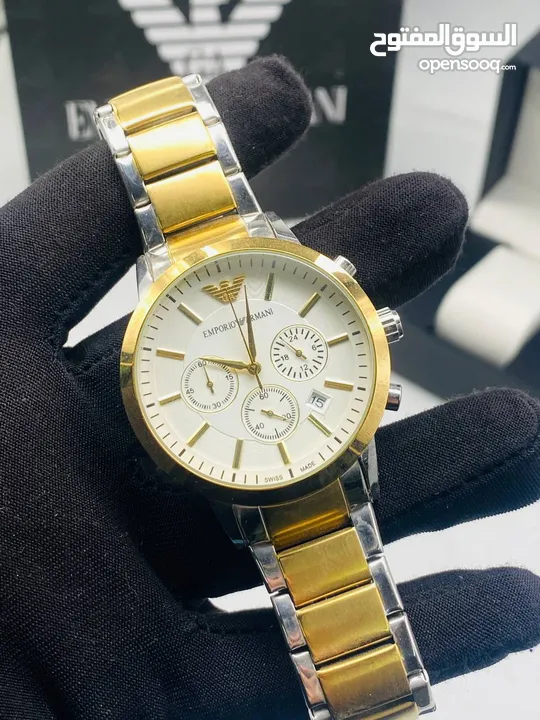 Emporio armani امبوريوم ارماني بطارية  ساعات شبابية فخمه