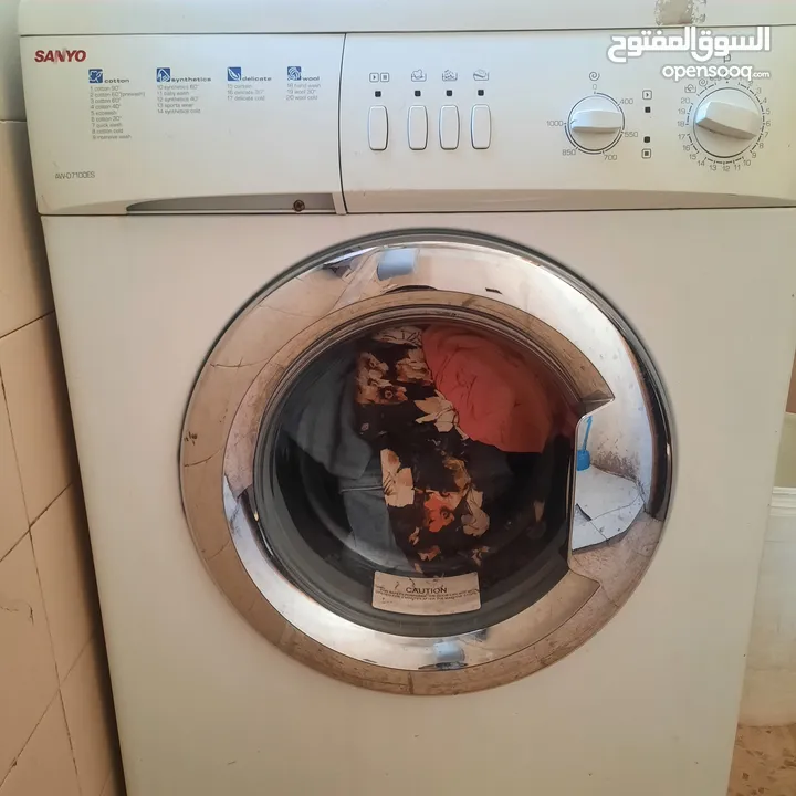 للبيع غسالة SANYO اتوماتيك 8 كيلو شغاله 100%