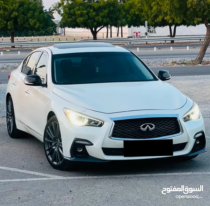 Q50 red sport