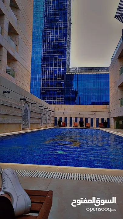 شقة فندقية متميزة للإيجار في برج داماك-العبدلي بخدمات فندقية  damac tower in abdali