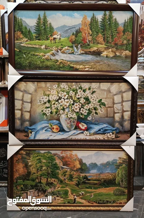 براويز وتعليقات وحائط بأقل الاسعار لوحات رسم مرايا غرف سفرة وصالونات وجلوس وأدوات المنزلية يدويا