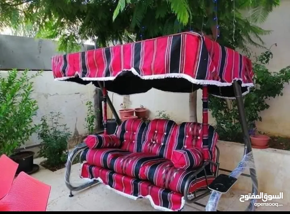 مرجيحة حديد جنازير ثنائية مع كرسي طفل   . العاب مزارع وشاليهات مراجيح وسحاسيل متوفرخدمة التوصيل