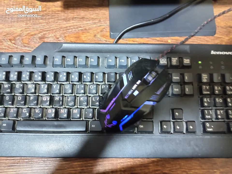 ماوس جيمنج +كيبورد lenovo اصلي 100%