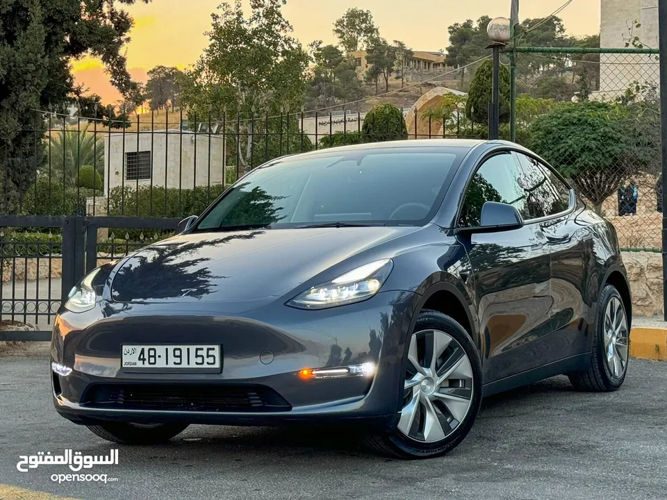 تيسلا موديل Y فحص 7 جيد (2023) ممشى زيرررووو الف ميل أرباج أصلي TESLA MODEL Y 2023 LONG RANGE