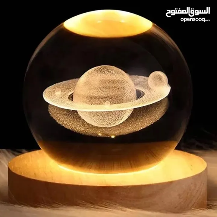 كرة زجاجية مضيئة .. هدية فاخرة ومميزة 3D  متوفرة باكثر من 15 تصميم مختلف
