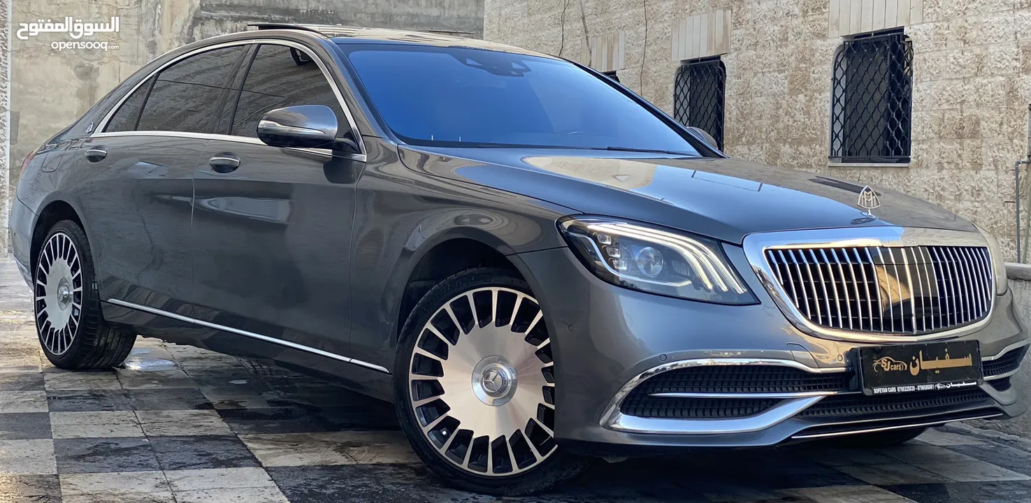 ‎‏Mercedes S320 2018 Converted Maybach كاش اقساط عن طريق المعرض مباشره