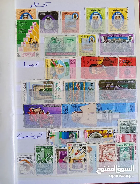 طوااابع من جميع دول العالم بنص دينار فقط