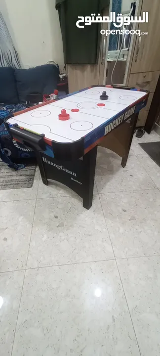 Air Hockey table game with fan and accessories