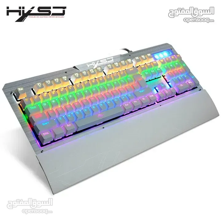 كيبورد سلكي ميكانيكي 2600 USB WIRED KEYBOARD BLUE SWITCH