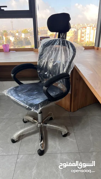 كرسي شبك متحرك طبي كرسي موظف كرسي ظهر متحرك وايدي متحركة دعم اسفل الظهر باقل سعر Office Chair
