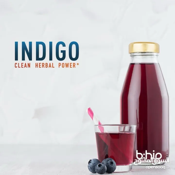 مشروب طاقة Indigo جديد طبيعي 100 % مشروب طاقة أنديغو الأصلي بوكس كامل 30 كيس بسعر منافس
