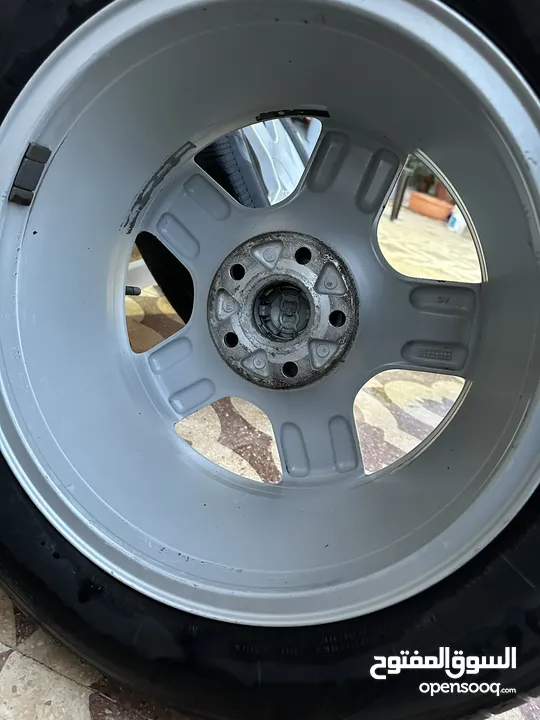 Audi Rims+tires In perfect condition/ جنطات اودي للبيع مع كوشوك