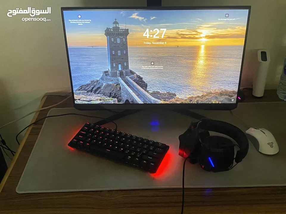 Pc gaming كامل مع شاشة