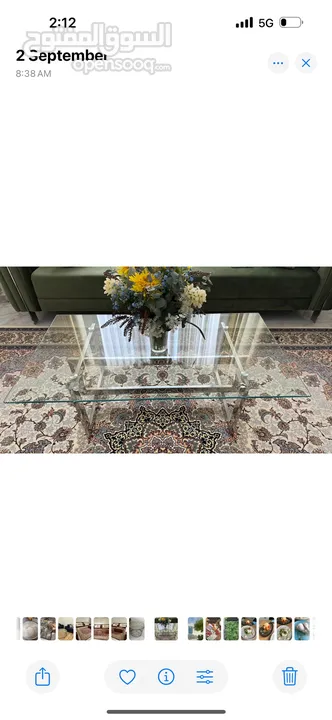 Glass table from Homes r us