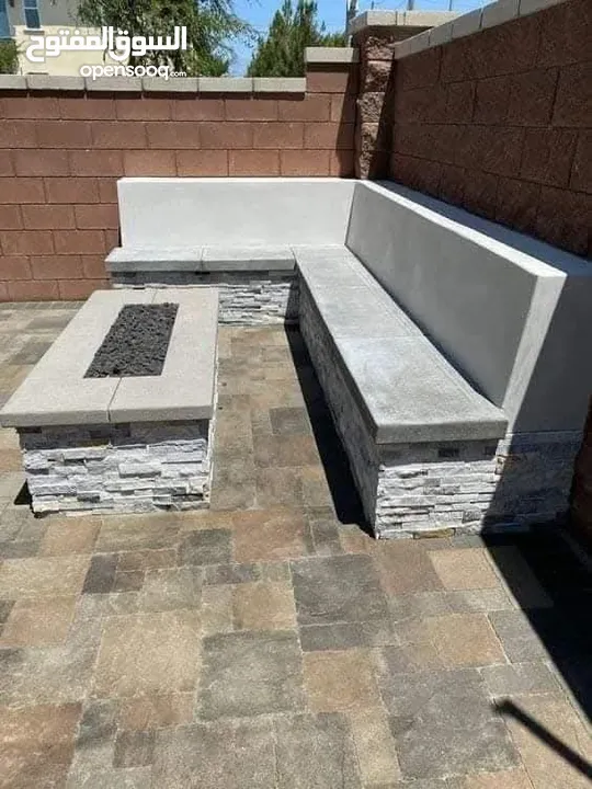 تصميم خارجي شلالات باربكيو