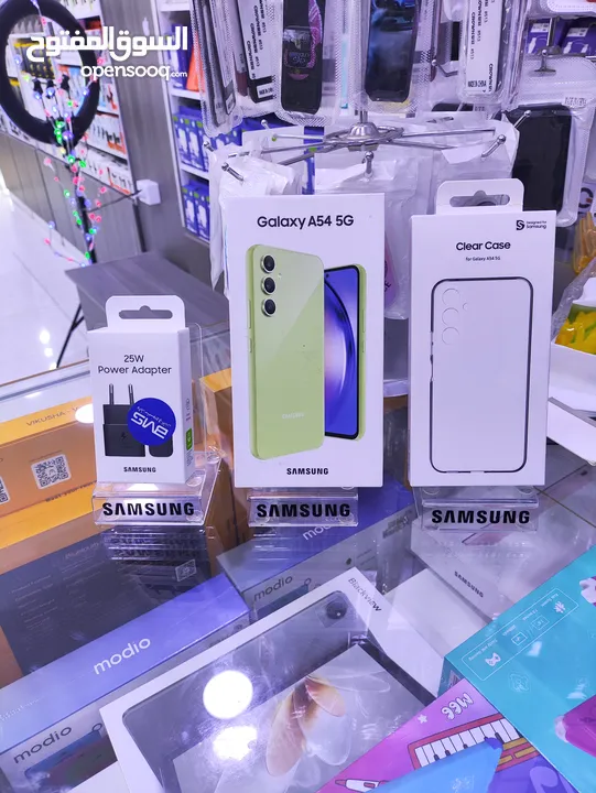الوان الصيف ليموني SAMSUNG A54 5G جديده معها كفى وشاحن هدية متوفر توصيل