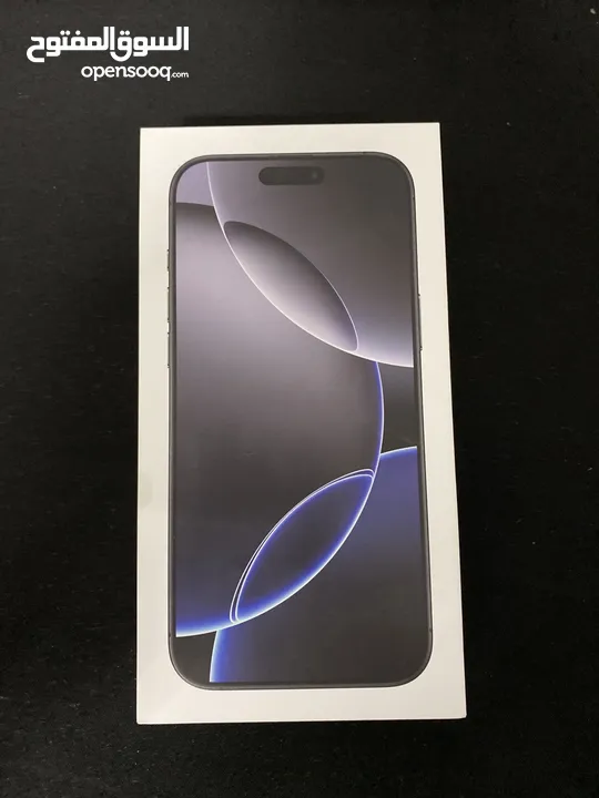 iPhone 16 pro max new not used 256g black وراد الشرق الأوسط