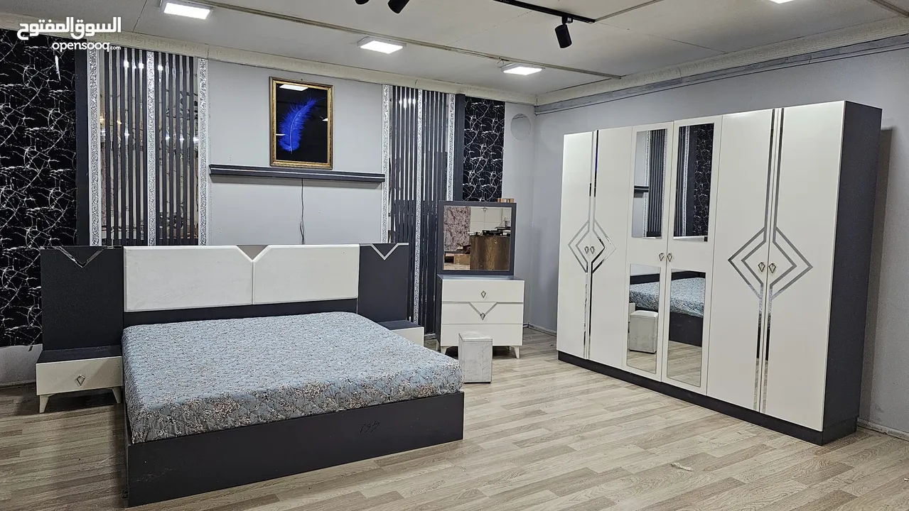 تخفيضات  غرف نوم تركي مميزه 7 قطع شامل التركيب والدوشق الطبي مجاني