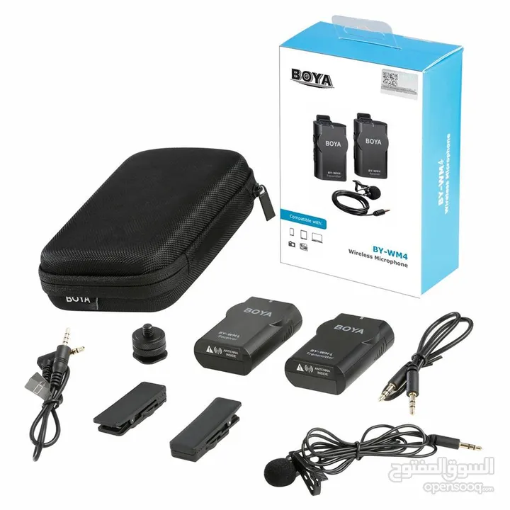 ميكرفون كاميرا  Wireless Microphone BOYA BY-WM4 PRO