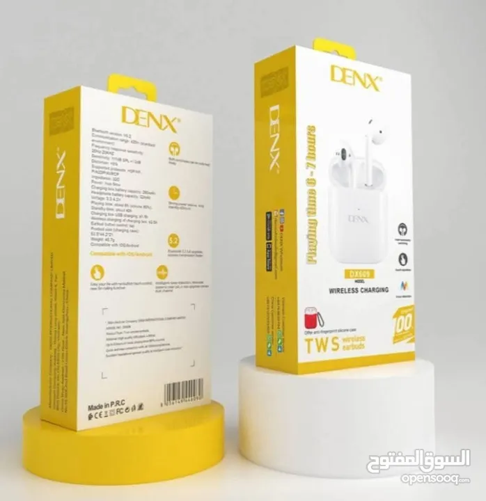 سماعة DENX DX609  استمتع بتجربة صوتية مميزة مع تصميم عصري وأداء عالي الجودة: صوت نقي وواضح