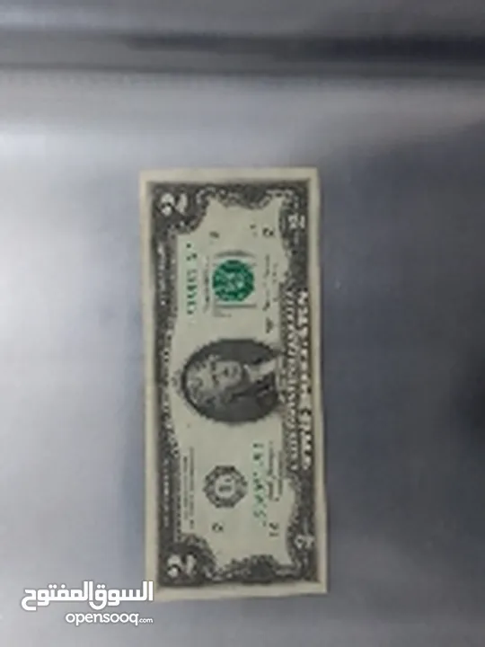 2 دولار أمريكي قديمة للولايات المتحدة الأمريكية