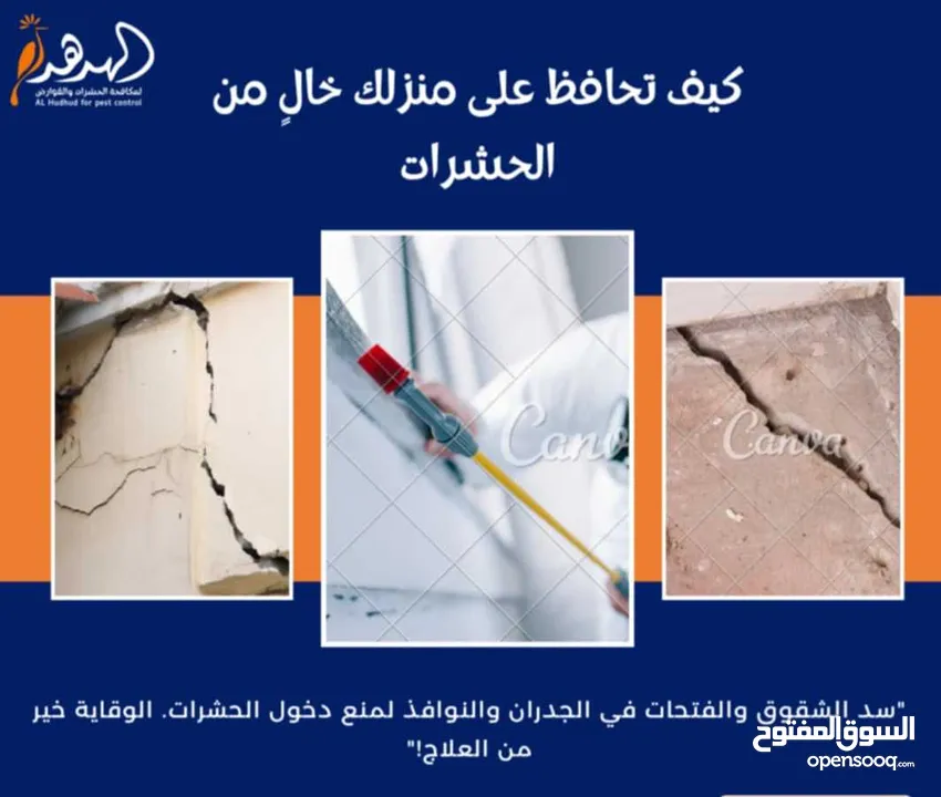 شركة الهدهد لمكافحة الحشرات والقوارض والتعقيم وتنسيق الحدائق وخدمات النظافة بخدمتكم