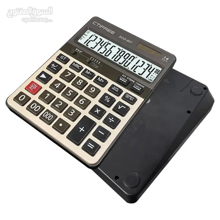 آلة حاسبه 14 رقم اله حاسبة ثنائية القدرة تعمل بالطاقة الشمسية وعن طريق البطارية CALCULATOR
