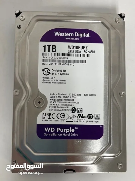 Hard disk ( واحد تيرا ) WD purple